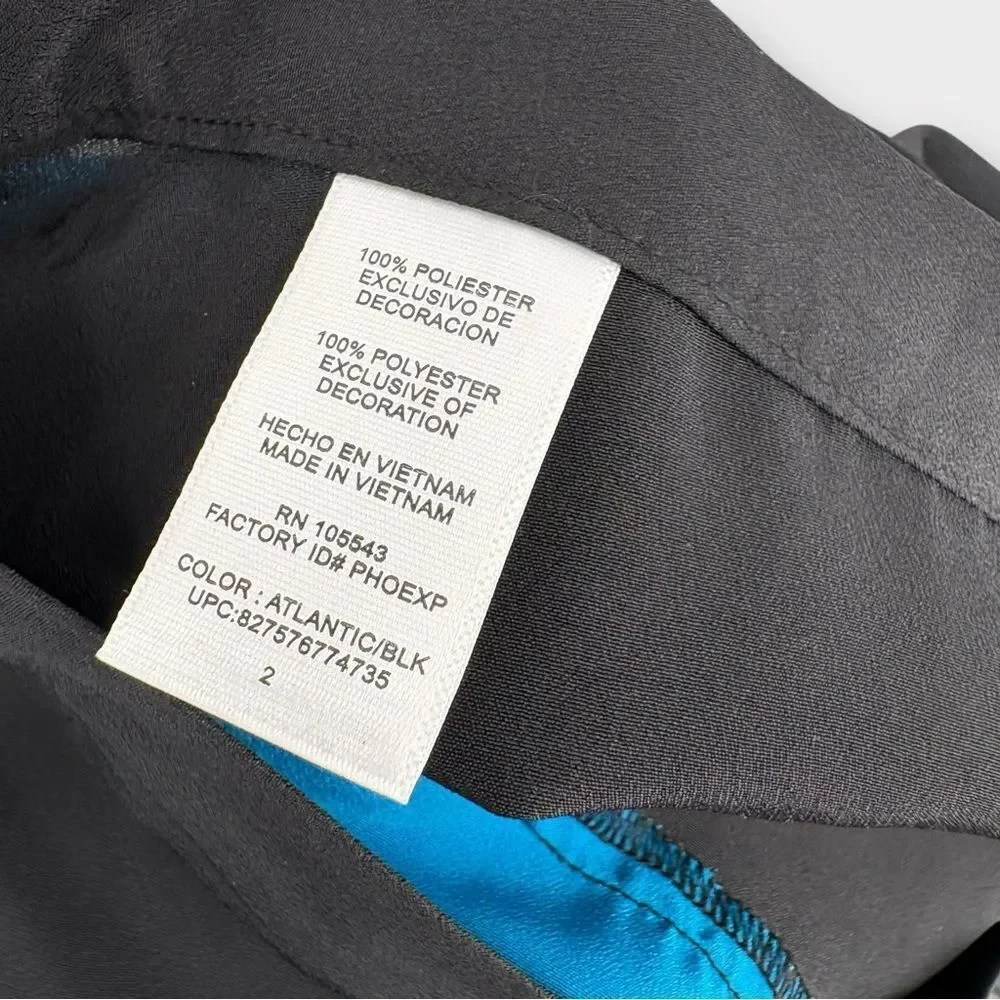 Derek Lam Y2K Knee Length Skirt in Turquoise and Black Women’s Size 2 NWT - Picture 5 of 8